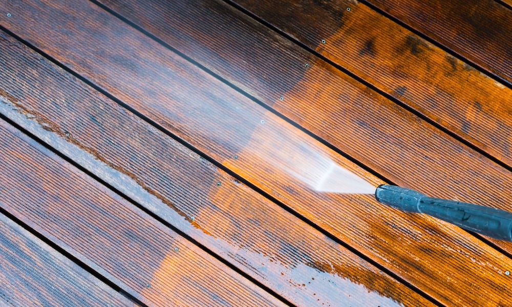 Power Washing Deck